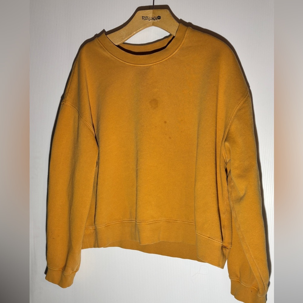 Relaxed Fit Mustard Sweater